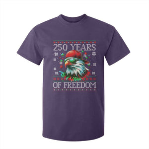 250 Years Of Freedom Christmas T Shirt For Kid 250th Anniversary USA Eagle Ugly Xmas TS10 Purple Print Your Wear