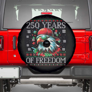 250 Years Of Freedom Christmas Spare Tire Cover 250th Anniversary USA Eagle Ugly Xmas TS10 Black Print Your Wear
