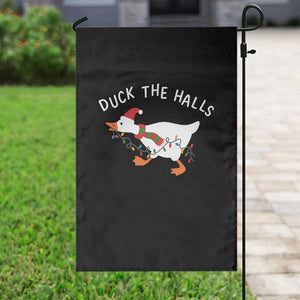 Funny Christmas Silly Goose Garden Flag Funny Duck the Halls TS10 Print Your Wear