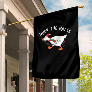 Funny Christmas Silly Goose Garden Flag Funny Duck the Halls TS10 Print Your Wear