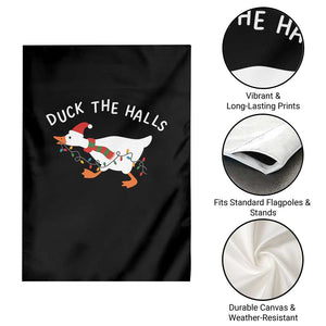 Funny Christmas Silly Goose Garden Flag Funny Duck the Halls TS10 Print Your Wear