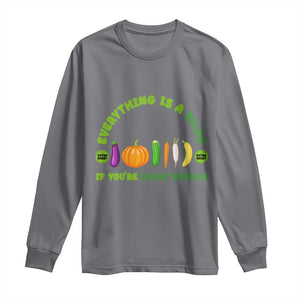 Funny Embarrassing Long Sleeve Shirt Naughty Inappropriate Gifts Dirty Adult Humor TS10 Charcoal Print Your Wear