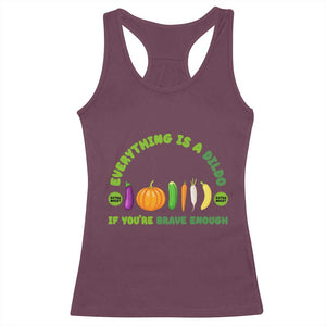 Funny Embarrassing Racerback Tank Top Naughty Inappropriate Gifts Dirty Adult Humor TS10 Maroon Print Your Wear
