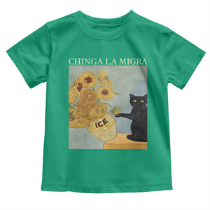Chinga la Migra Toddler T Shirt Subtle FDT Black Cat Meme Van Gogh Art TS10 Irish Green Print Your Wear