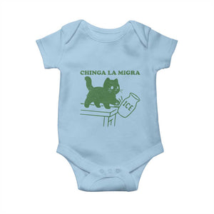 Chinga la Migra Baby Onesie Funny Subtle FDT Cat Meme TS10 Light Blue Print Your Wear
