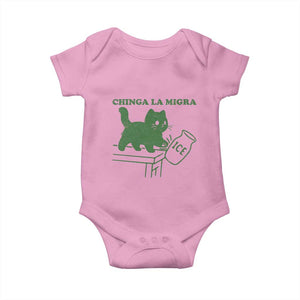 Chinga la Migra Baby Onesie Funny Subtle FDT Cat Meme TS10 Light Pink Print Your Wear