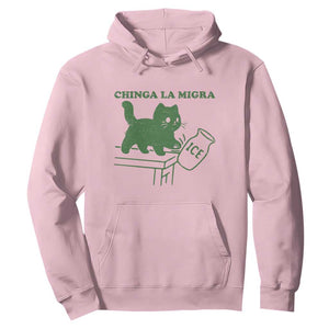 Chinga la Migra Hoodie Funny Subtle FDT Cat Meme TS10 Light Pink Print Your Wear