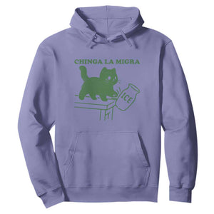 Chinga la Migra Hoodie Funny Subtle FDT Cat Meme TS10 Violet Print Your Wear