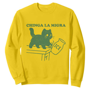 Chinga la Migra Sweatshirt Funny Subtle FDT Cat Meme TS10 Daisy Print Your Wear