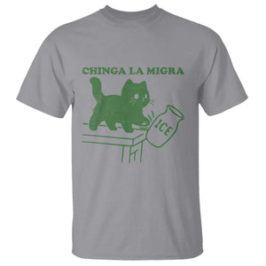 Chinga la Migra T Shirt Funny Subtle FDT Cat Meme TS10 Sport Gray Print Your Wear