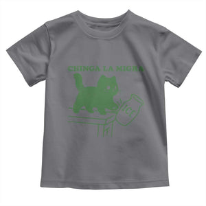 Chinga la Migra Toddler T Shirt Funny Subtle FDT Cat Meme TS10 Charcoal Print Your Wear