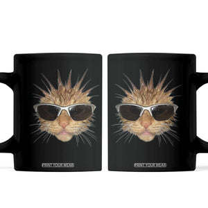 Funny Y2k Retro Cat Meme Coffee Mug Vintage Cat Edgy Retro 90s Streetwear TS10 Black Print Your Wear