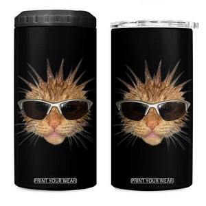 Funny Y2k Retro Cat Meme 4 in 1 Can Cooler Tumbler Vintage Cat Edgy Retro 90s Streetwear TS10 One Size: 16 oz Black Print Your Wear