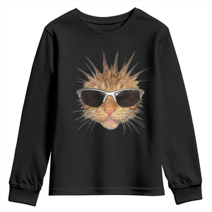 Funny Y2k Retro Cat Meme Youth Sweatshirt Vintage Cat Edgy Retro 90s Streetwear TS10 Black Print Your Wear
