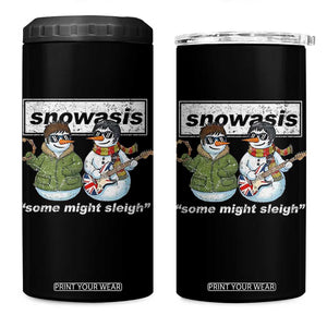 Snowasis Some Might Sleigh Christmas 4 in 1 Can Cooler Tumbler Funny Music Lovers Snowman Singers Band TS10 One Size: 16 oz Black Print Your Wear