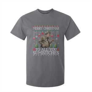 Merry Christmas Sumbitches T Shirt For Kid Funny Smokey Retro 80s Movie The Bandit Ugly Xmas TS10 Charcoal Print Your Wear