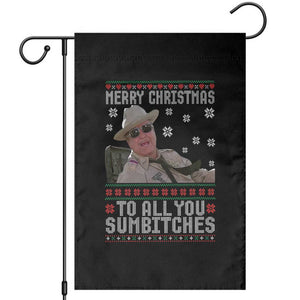 Merry Christmas To All You Sumbitches Garden Flag Funny Ugly Xmas Retro 80s Movie TS10 Black Print Your Wear
