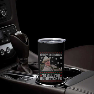 Merry Christmas To All You Sumbitches Tumbler Cup Funny Ugly Xmas Retro 80s Movie TS10 Print Your Wear