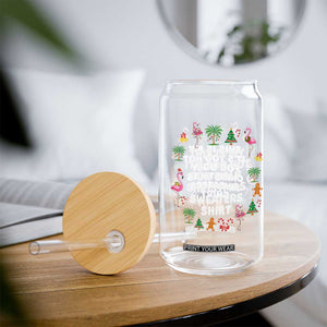 Too Hot For Ugly Christmas Sweaters Glass Can Funny Xmas Family Flamingo TS10 Print Your Wear