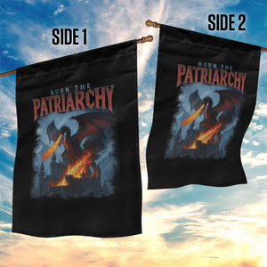 Vintage 90s Feminism Dragon Garden Flag Burn the Patriarchy TS10 Print Your Wear