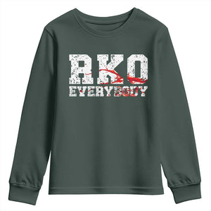RKO Everybody Blood Youth Sweatshirt TS10 Dark Forest Green Print Your Wear