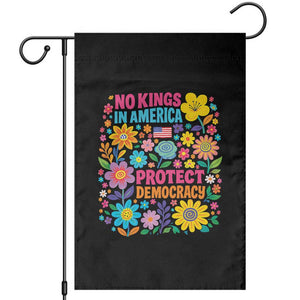 No Kings In America Protest Democraty Garden Flag Floral Resist TS10 Black Print Your Wear