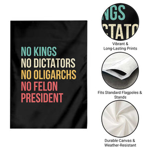No Kings Garden Flag Retro Resistance TS10 Print Your Wear