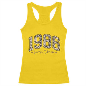 1986 Retro Birthday Racerback Tank Top 40 Year Old Leopard 40th Birthday Gifts For Women TS10 Daisy Print Your Wear
