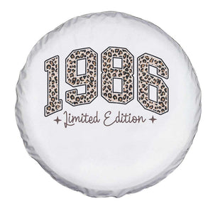 1986 Retro Birthday Spare Tire Cover 40 Year Old Leopard 40th Birthday Gifts For Women TS10 Print Your Wear