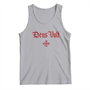 Catholic Knights Templar Cross Tank Top Crusader Deus Vult TS10 Athletic Heather Print Your Wear