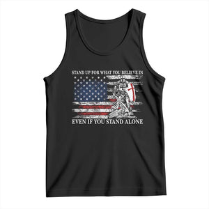 Catholic Knight Templar Tank Top American Flag Crusader Cross TS10 Black Print Your Wear