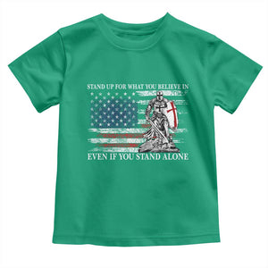 Catholic Knight Templar Toddler T Shirt American Flag Crusader Cross TS10 Irish Green Print Your Wear