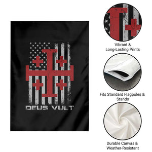 Catholic Knight Templar Crusader Cross Garden Flag Knight Templar Patriotic American Flag TS10 Print Your Wear
