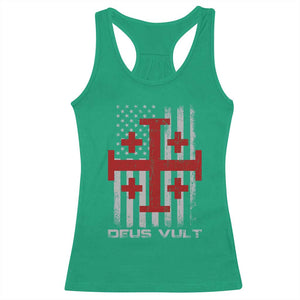 Catholic Knight Templar Crusader Cross Racerback Tank Top Knight Templar Patriotic American Flag TS10 Irish Green Print Your Wear
