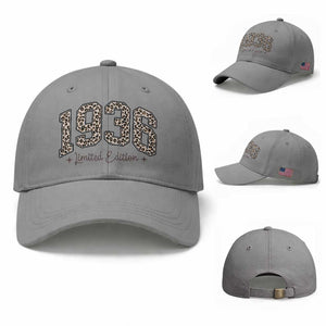 1936 Retro Birthday Baseball Cap 90 Year Old Leopard 90th Birthday Gifts For Women TS10 Baseball Cap Universal Fit Sport Gray Print Your Wear