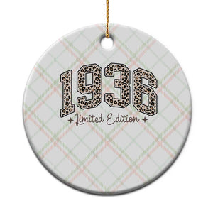1936 Retro Birthday Ceramic Ornament 90 Year Old Leopard 90th Birthday Gifts For Women TS10 1pc Christmas Plaid Print Your Wear