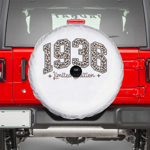1936 Retro Birthday Spare Tire Cover 90 Year Old Leopard 90th Birthday Gifts For Women TS10 White Print Your Wear