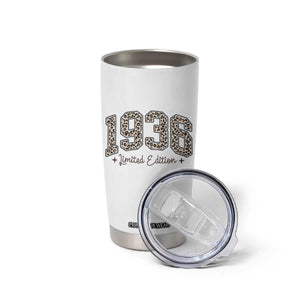 1936 Retro Birthday Tumbler Cup 90 Year Old Leopard 90th Birthday Gifts For Women TS10 Print Your Wear