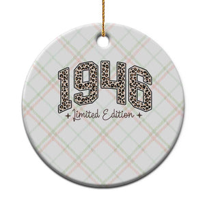 1946 Retro Birthday Ceramic Ornament 80 Year Old Leopard 80th Birthday Gifts For Women TS10 1pc Christmas Plaid Print Your Wear