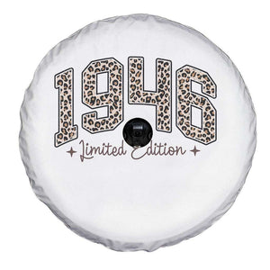 1946 Retro Birthday Spare Tire Cover 80 Year Old Leopard 80th Birthday Gifts For Women TS10 Print Your Wear