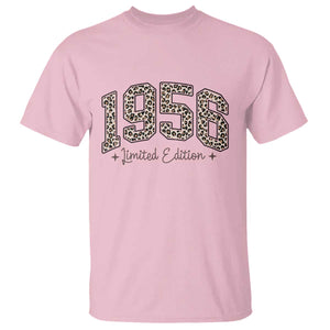 1956 Retro Birthday T Shirt 70 Year Old Leopard 70th Birthday Gifts For Women TS10 Light Pink Print Your Wear