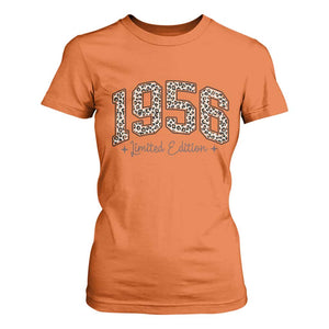 1956 Retro Birthday T Shirt For Women 70 Year Old Leopard 70th Birthday Gifts For Women TS10 Orange Print Your Wear