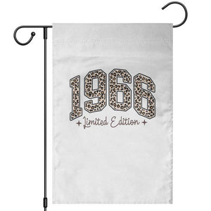 1966 Retro Birthday Garden Flag 60 Year Old Leopard 60th Birthday Gifts For Women TS10 White Print Your Wear