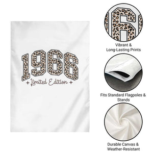 1966 Retro Birthday Garden Flag 60 Year Old Leopard 60th Birthday Gifts For Women TS10 Print Your Wear