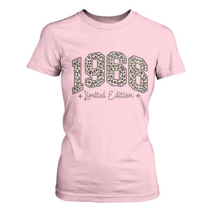 1966 Retro Birthday T Shirt For Women 60 Year Old Leopard 60th Birthday Gifts For Women TS10 Light Pink Print Your Wear