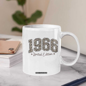 1966 Retro Birthday Coffee Mug 60 Year Old Leopard 60th Birthday Gifts For Women TS10 Print Your Wear