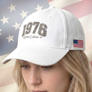 1976 Retro Birthday Baseball Cap 50 Year Old Leopard 50th Birthday Gifts For Women TS10 Print Your Wear