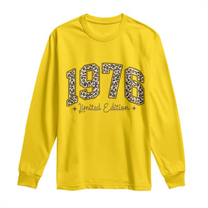 1976 Retro Birthday Long Sleeve Shirt 50 Year Old Leopard 50th Birthday Gifts For Women TS10 Daisy Print Your Wear