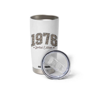 1976 Retro Birthday Tumbler Cup 50 Year Old Leopard 50th Birthday Gifts For Women TS10 Print Your Wear