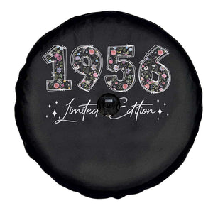 70th Birthday Spare Tire Cover Floral 1956 70 Year Old Birthday Gifts For Women TS10 Print Your Wear